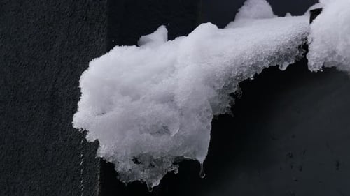 Water and Ice Melting Icicles