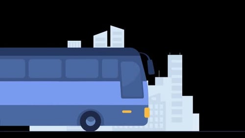 Conduite en taxi et en bus Alpha Channel
