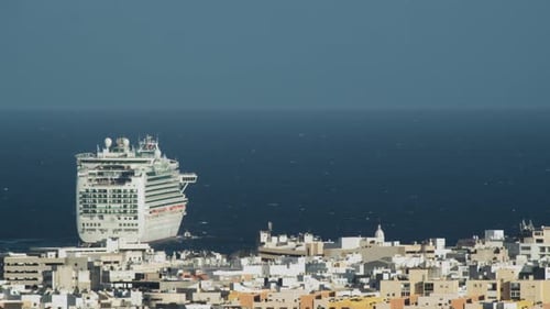 Cruise Ship Leaves Port