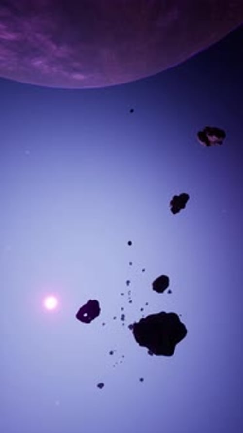a Large Cluster of Asteroids Near an Unknown Planet Vertical