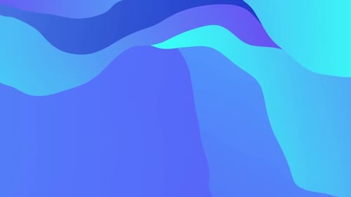 Animated Abstract Fluid Blue Waves Background