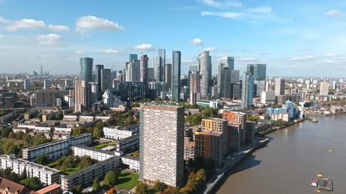 Aerial View for the London's Business District