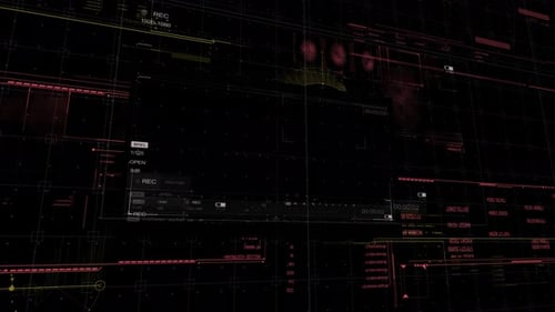 Futuristic Digital HUD Interface Background Animation