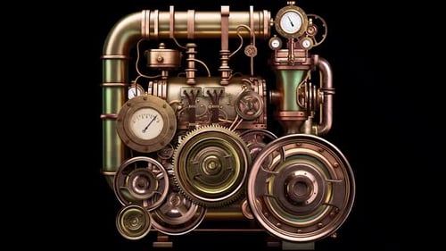 Steampunk engine