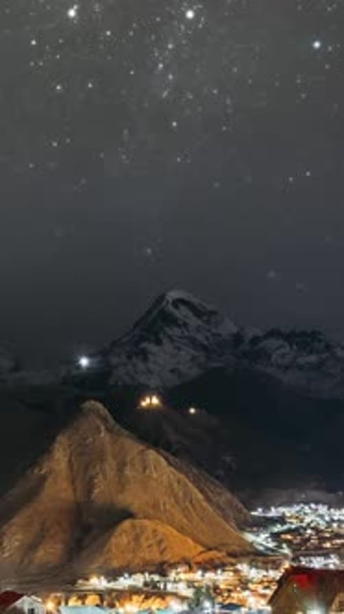 Stepantsminda, Géorgie, sommet du mont