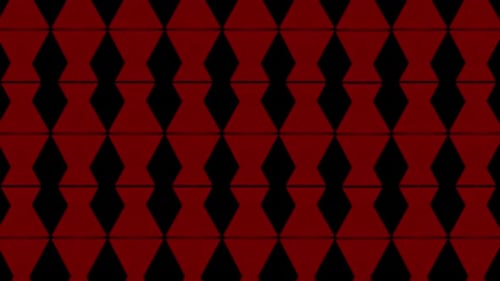 Bucle de fondo 3D geométrico rojo abstracto