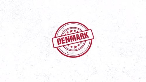 Denmark Rubber Stamp