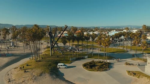 Venice Beach Skate Park. Los Angeles. California.