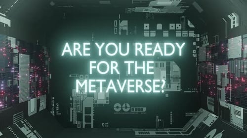 Metaverse Ai Scene Tunnel with Electric Perspective