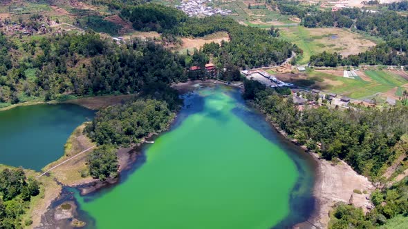 Dieng Plateau volcanic lake
