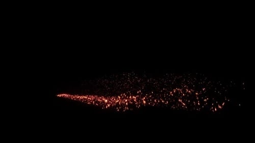 Dynamic Fiery Spark Light Trail Animation