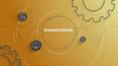 Animated Icons for Corporate Competence Concept