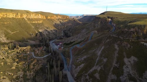 Winding Canyon Road Aerial View