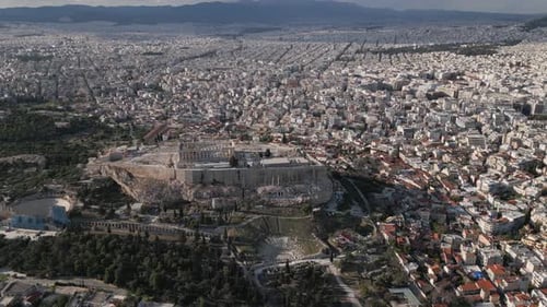 Athens Acropolis, Greece Aerial View