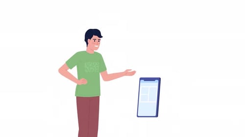 Animated Buying Clothes Online