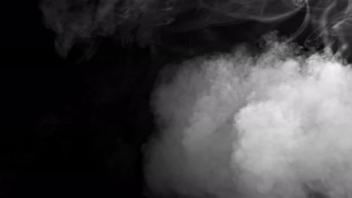 Abstract Video of Billowing Smoke From a Fire