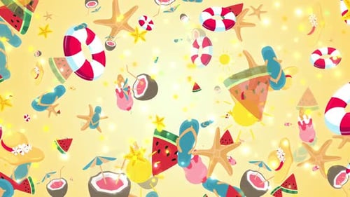 Fond de gadget d'été