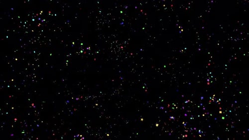 Confetti Colourful Burst with Alpha 4K