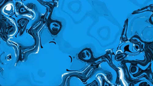 Dynamic Blue Liquid Morphing Abstract Background