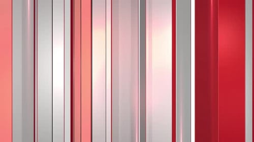 Modern Red and White Vertical Lines Animated Background