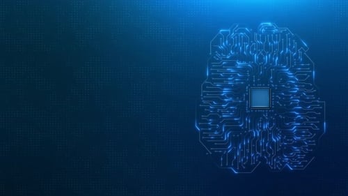 Ai Artificial Intelligence Brain Animation and Data Mining Futuristic Cyber Innovation Automation