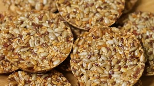 Overhead View of Cookies Rotating