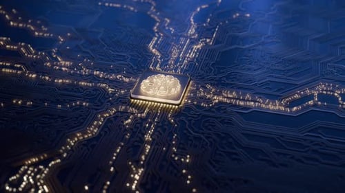 Inteligencia artificial y minería de datos Modelo de inteligencia artificial, aprendizaje automático profundo, tecnología de chip GPU para computadora