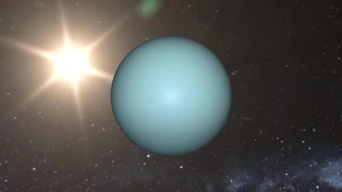 Animation des Uranus-Planeten. 2404