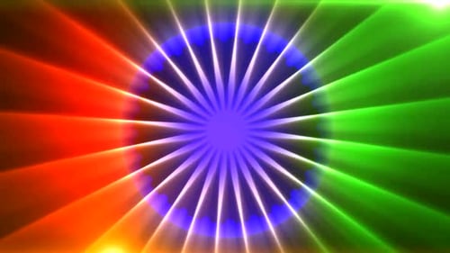 India Tricolor Animated Motion Background Video