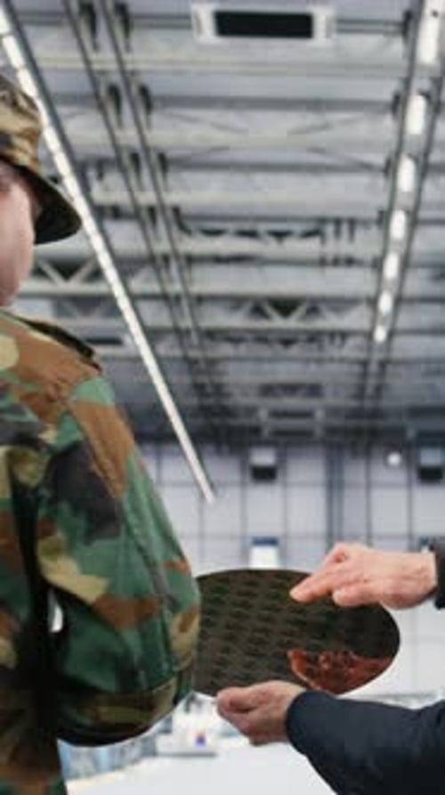 Vertical Video Using Silicon Wafer National Security Operations and Soldier