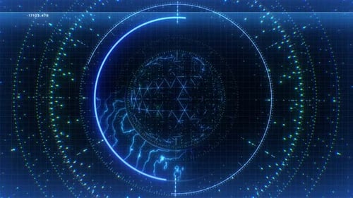 Radar Style & Tech Hud-Bildschirm 06