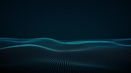 Abstract Digital Particle Wave Motion Background