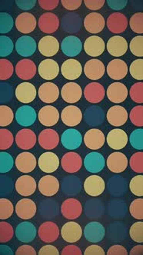 Vertical Video - Trendy Retro Colorful Circles Abstract Background
