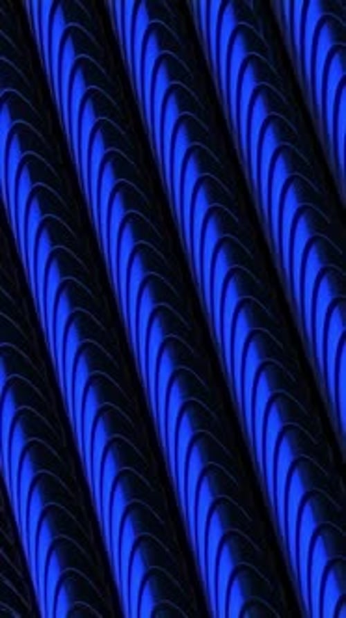Abstract Blue Glowing Geometric Lines Looping Background