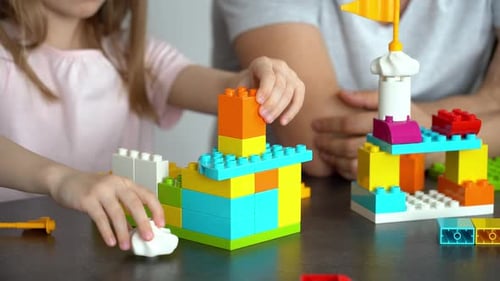 Kit de construcción para niños y padres Build Plastic Brick of Construction