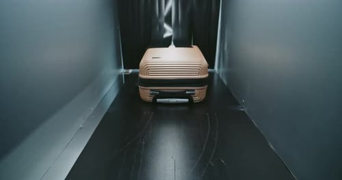 Security Checkpoint in Airport Terminal Xray Luggage Scanning Procedure