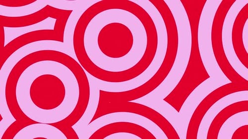 Red And Pink Round Kaleidoscope 2 D Vj Loop Background Animation