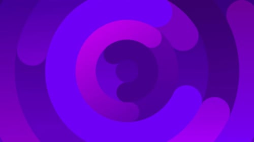 Animation d'arrière-plan bouclable de formes géométriques circulaires