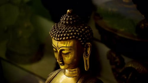 Closeup View Of Lord Buddha Sculpture A Wandering Ascetic And Religious Teacher