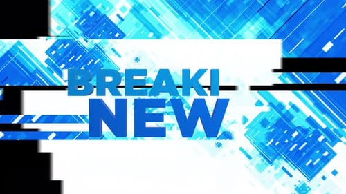 Broadcast News Transition Alpha channel Looped