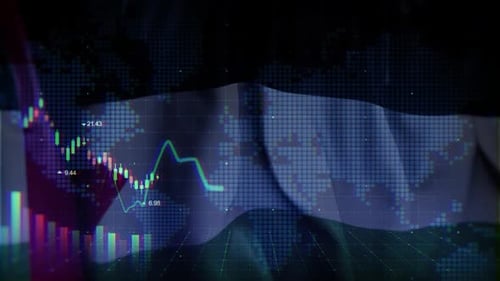 Palestine Waving Flag Terms In The Stock Market