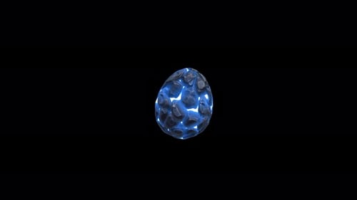 Abstract Glowing Organic Core Rotation Animation