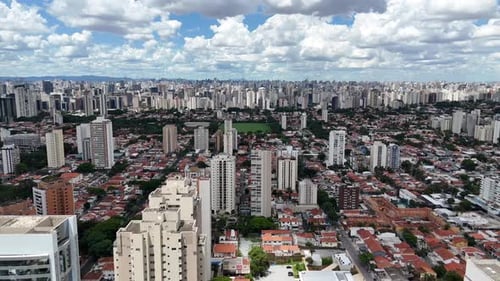 Downtown Sao Paulo, cityscape of skyscrapers, Brazil.