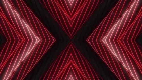 Dynamic red neon light trails create intense modern background