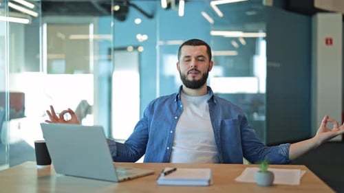 Office Worker Finds Calm and Focus Through Meditation
