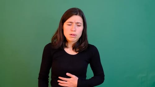 Woman Stomach Ache