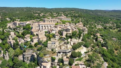 View on Gordes, a small typical town in Provence, France. Discover the stunning hilltop village of G