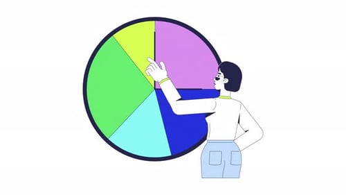 Time management soft skill in workplace 2D animation