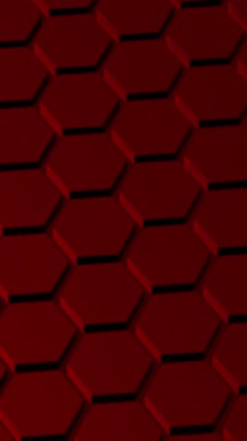 Abstract red honeycomb