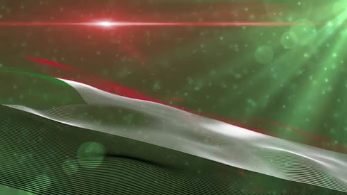 Abstract Flowing Waving Striped Fabric Background